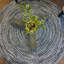 Tapis rond intérieur / extérieur en tweed noir et blanc Ardengo-1807084174