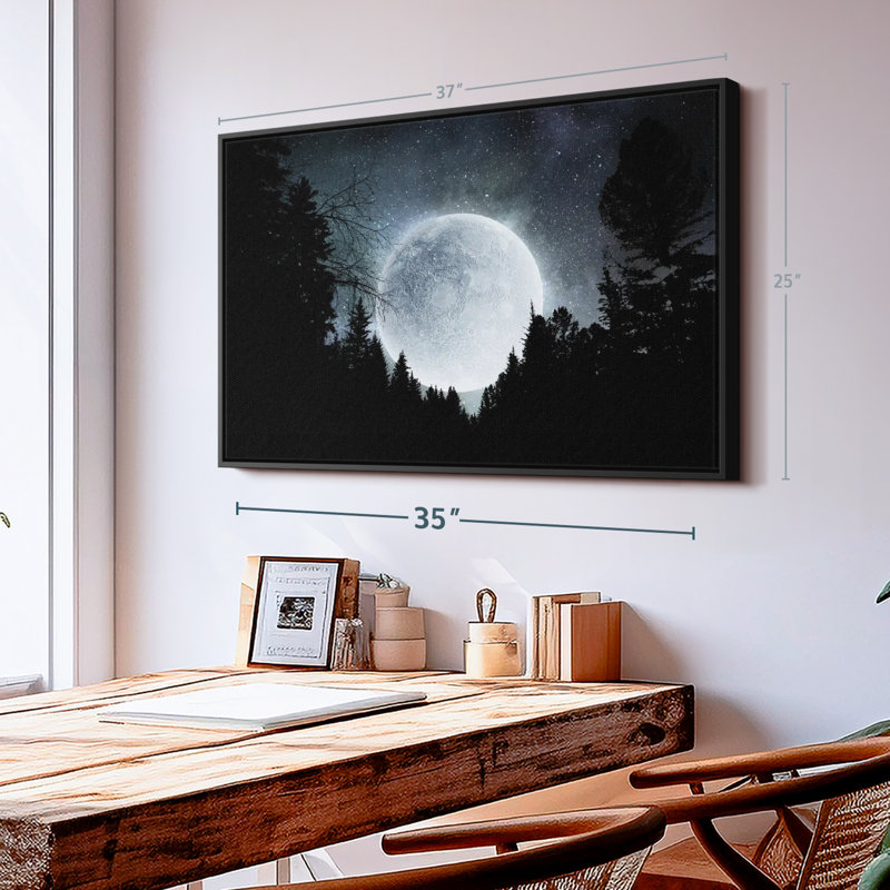 «Moon Outdoor Wall Art», H 25 po x l 37 po
