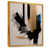 Toile avec cadre flottant or