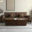 Table basse moderne simple en noyer noir