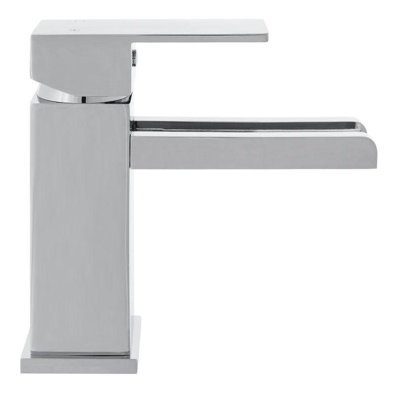 Chrome Single-Hole Modern Bathroom Faucet