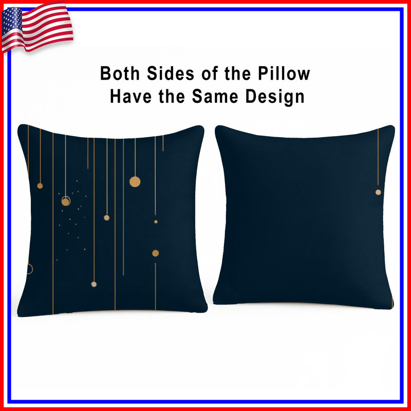 Abstract Throw Pillow, Art Double Sided Pillows, 16 x 16 inches