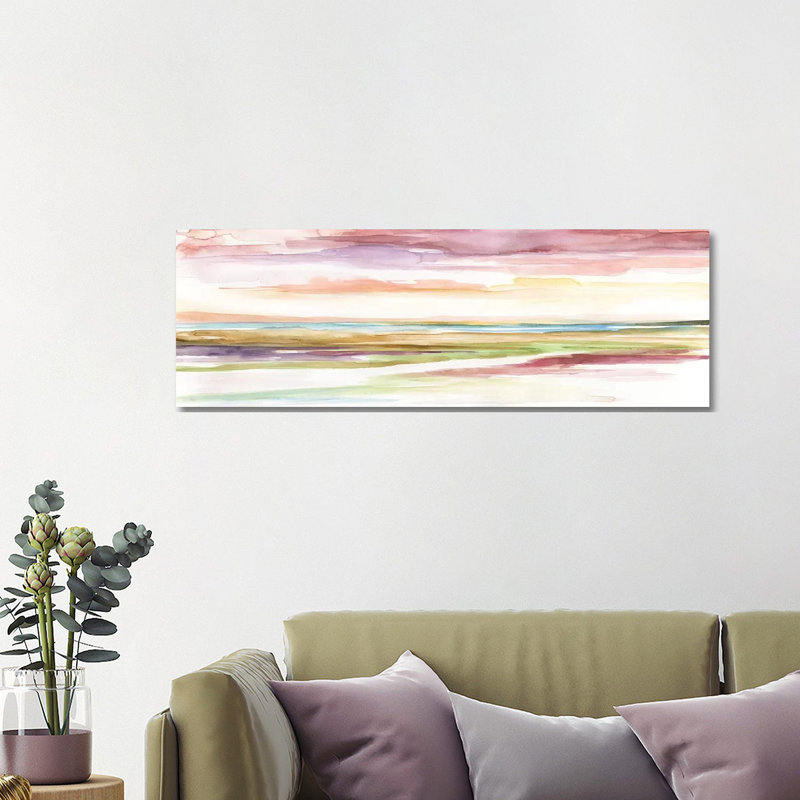 Spectrum Sunset II by Nan - Panoramic Print on Canvas, 152.4 cm H x 50.8 cm W x 1.91 cm D, Wrapped Canvas