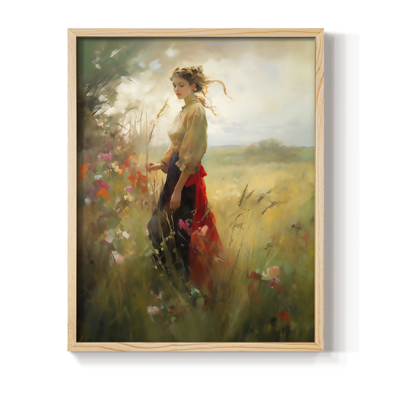 Reproduction encadrée WOMEN Series CECVII - bois massif, H 30 po x l 24 po