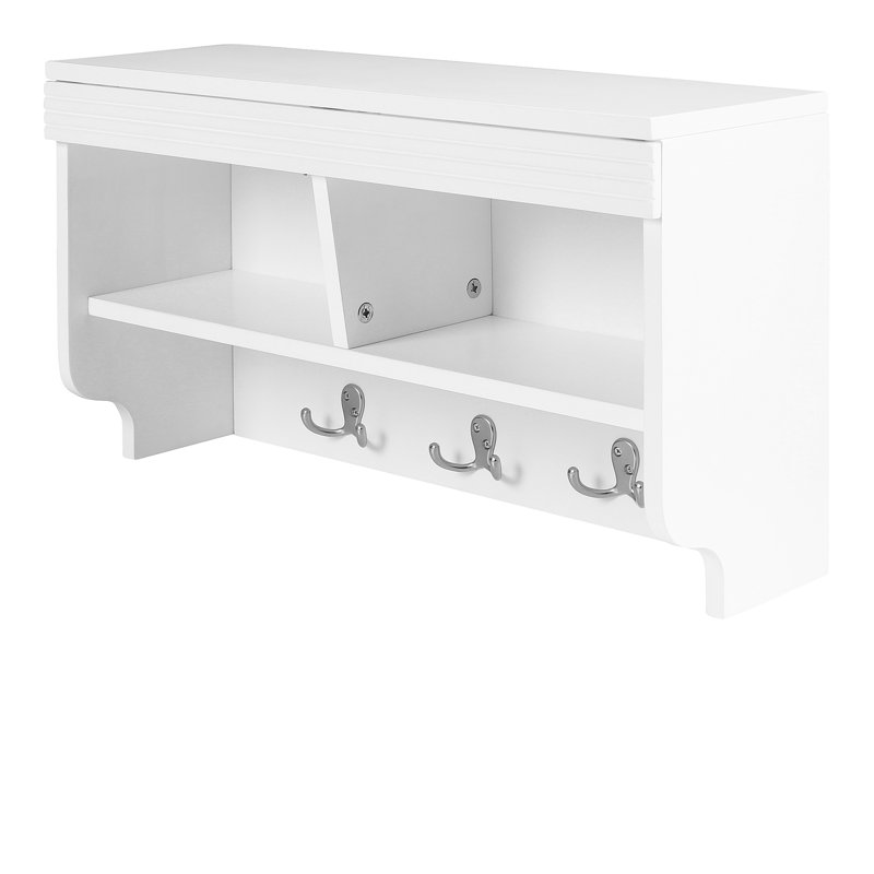 6 - Hook Wall Mounted Coat Rack