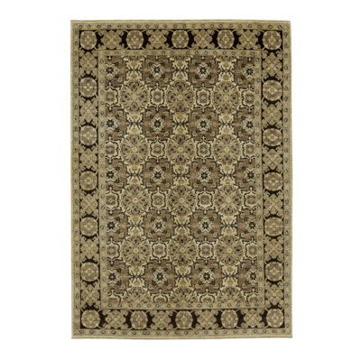 Tapis brun de haute qualité noué à la main