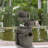 Decorative 4-Tier Cascading Hand Painted Outdoor Water Fountain with LED Light