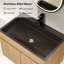 Meuble-lavabo mural 28 po avec lavabo en acier inoxydable