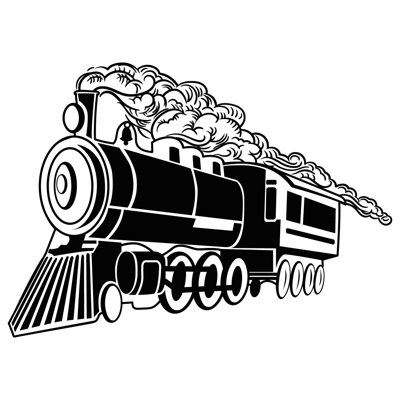 Autocollant mural jouet train