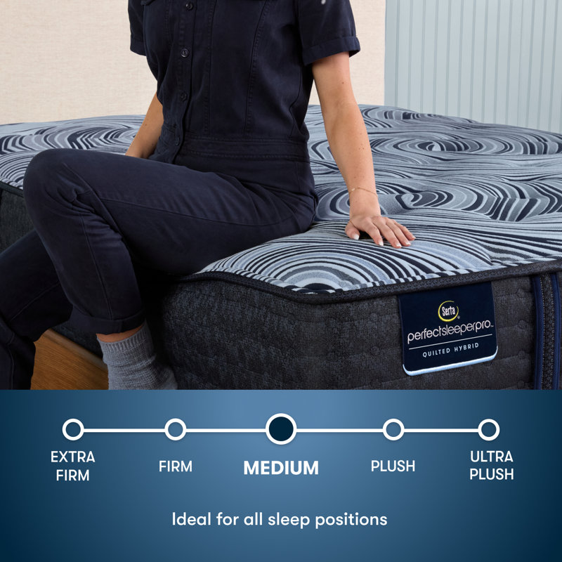 Perfect Sleeper Pro New Paris Medium 15" Latex Hybrid Mattress, King