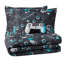 Ensemble d'édredon en microfibre gris foncé / bleu ALEX + BELLA-91758188