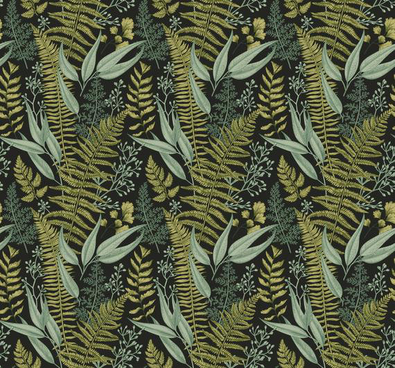 Rouleau de papier peint adhésif Reepham Fern Botanical amovible L 4,17 pi x l 25 po