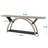 2-Tier Console Table, 70.86" Entryway Table with Half Moon Frame-1428235098