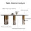 Table de salle à manger haut de gamme légère et luxueuse-107124139