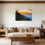 «Valley Sunrise Clouds», art mural encadré en bois à l'arrière, 36 x 24