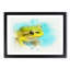 Green Frog in Abstract - Picture Frame Graphic Art Print-55736316-55736311