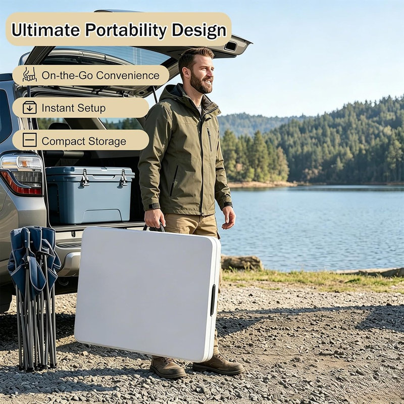 30 in. L Plastic / Acrylic Picnic Table