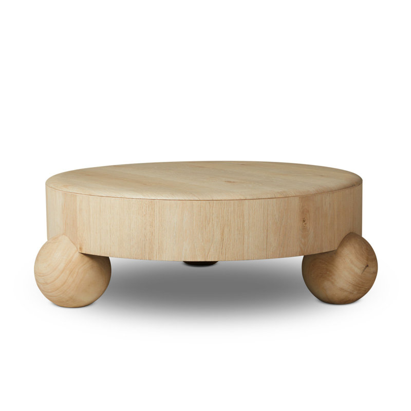 Raul Coffee Table 42"-American White Oak Veneer, 42"