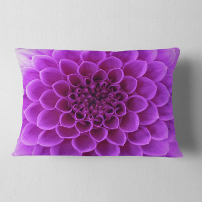 Abstract Flower Design - Floral Printed Throw Pillow