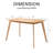 Brittnae Oak Solid Wood Dining Table-229582523
