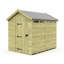Total Sheds 8ft x 6ft Security Apex Shed - Heavy-Duty Hasp Staple Anti-Tamper - Pressure Treated Timber - UK Manufactured