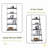 5-Tier Shelves,Bookshelf, Storage Rack, Bookcase With Rubber Wood Frame-181972842