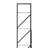 5 Level White Black Bookcase