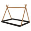 Lit sur pied avec structure triangulaire