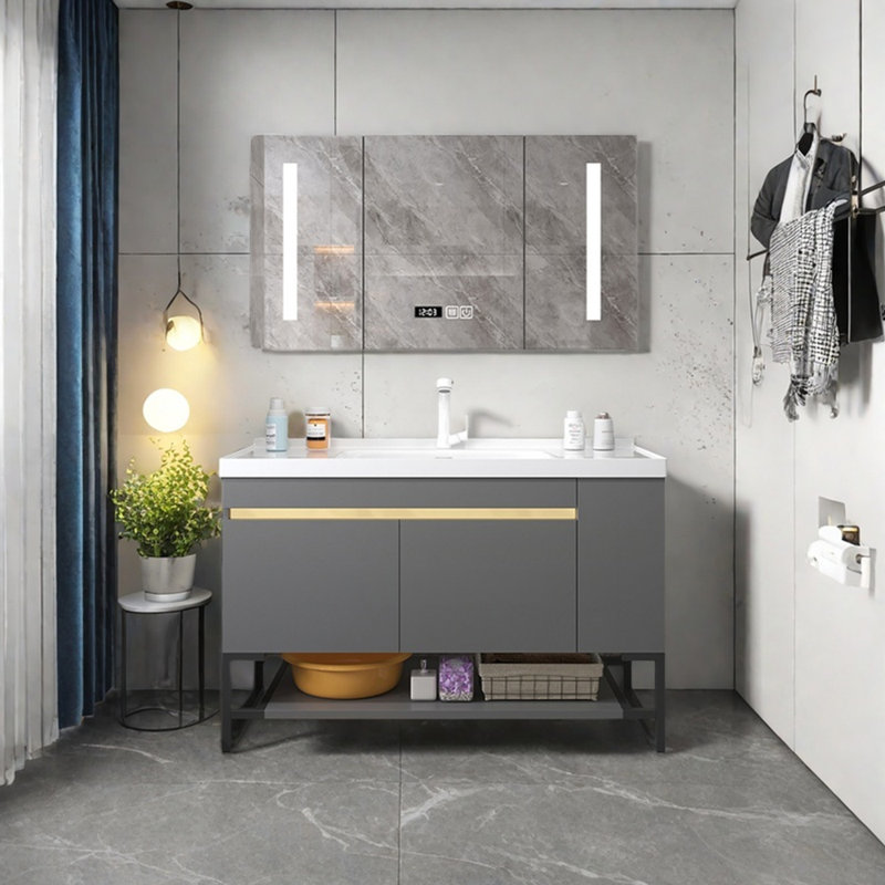 Light luxury and simple style bathroom cabinet