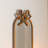 Vintage Gold Bow Wall Mirror with Candle Holders