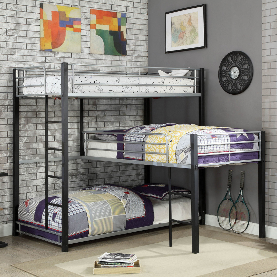 Fairfax Twin Over Twin Over Twin Triple / Quad Bunk Bed by Harriet Bee Harriet Bee