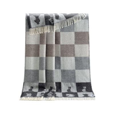 Chess Recycled Merino Wool Throw