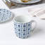 16pc Blue Geo Dinner Set