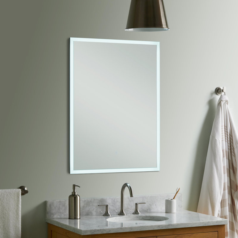 Tiverton 24" x 31-7/8" Lighted Single Door Medicine Cabinet with Adjustable Color Temperature