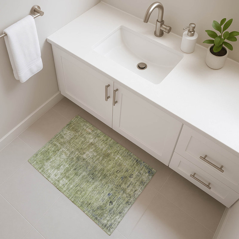Tapis de qualité supérieure lavable à la machine Marasco AMF1629 Global, Rectangle 1 pi 8 po x 2 pi 6 po