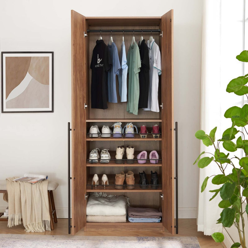 Armoire-penderie 32 po Lee, Brun