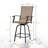 Swivel Upholstered Counter Stool with Metal Frame