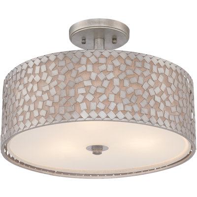 Whitby Glass Semi Flush Mount