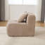 Fauteuil d'appoint modulaire sans accoudoirs avec repose-pieds de 30,5 po avec repose-pieds, siège moderne, désossé, siège simple, avec repose-pieds, salon, chambre à coucher, dortoirs, sans assemblage requis