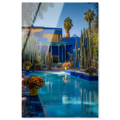 «Blue Paradise II», reproduction murale acrylique sur toile par Art Remedy, prête à être accrochée, 10 x 15