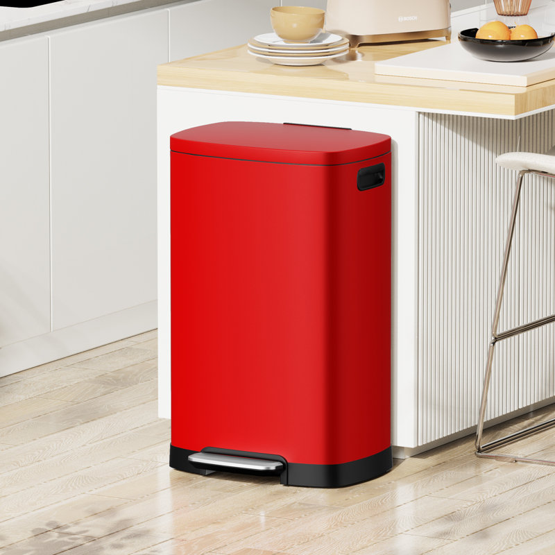 Poubelle de cuisine Ksskss, Red