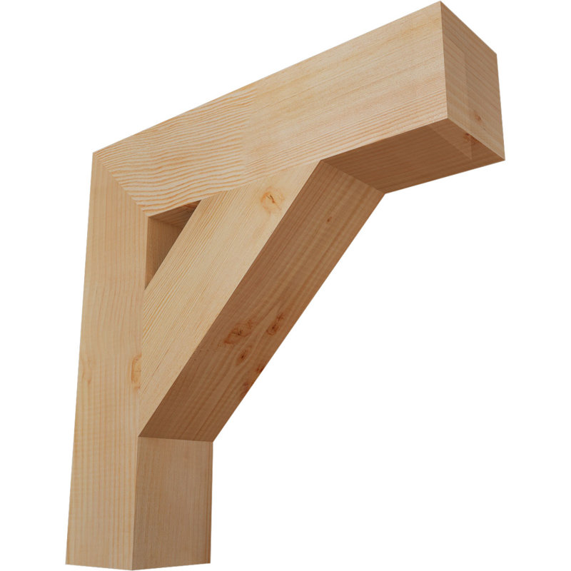 Support de bloc traditionnel, Douglas (lisse), H 24 po x l 5,5 po x P 24 po