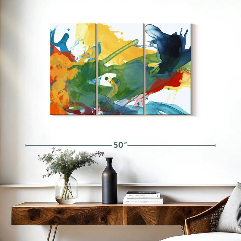 Avery Primary Abstract I, 24" H x 38" W