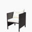Chaises de salle à manger avec coussins Liberatore (coussin beige)