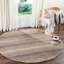 Tapis gris / brun en laine Hossain-1356534490