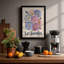 Cosmos Garden Botanical - Framed Print-1397478861-1397478863