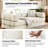 Boneless 4-in-1 Folding Convertible Sleeper Sofa Bed, Folding Floor Mattress Compression Couch-2023991295