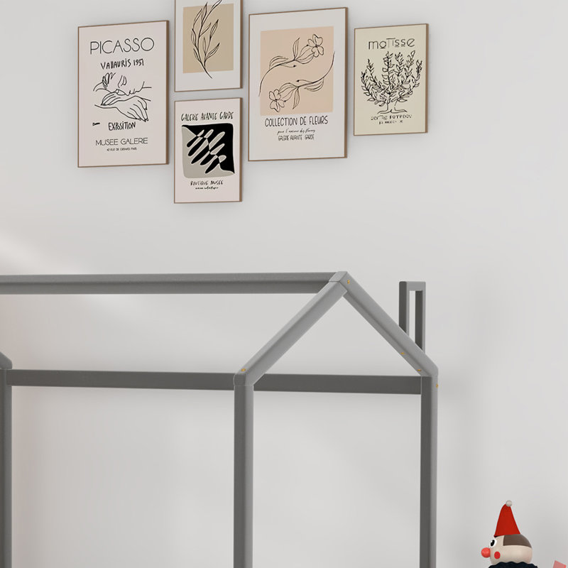 Lit plateforme, lit de jour style maison Toone Upholstery, Simple, Brun / Beige