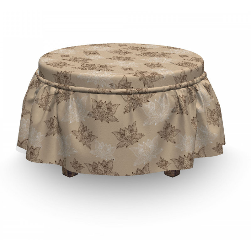 Box Cushion Ottoman Slipcover