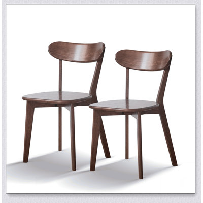 (2 PCS/BOX) Dining chair wooden FAS grade oak natural wood made in North America 100% dirt